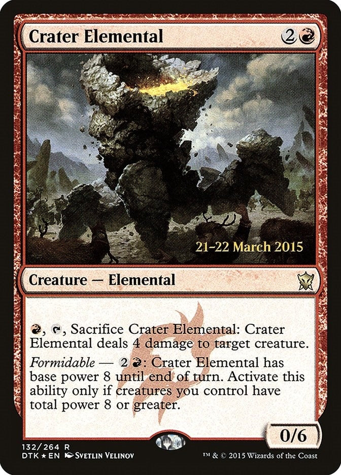 Crater Elemental (132) [PRE] - MTG Single