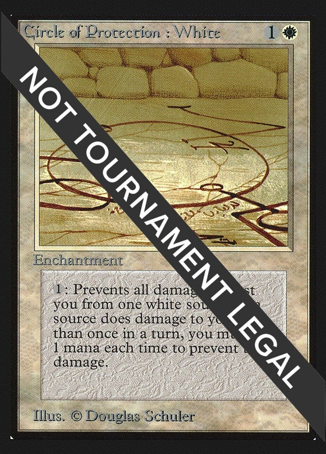 Circle of Protection: White (CE) [CED] - MTG Single