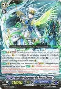 One Who Surpasses the Storm Thavas RRR (4002) [G-TD04] - Cardfight Vanguard Single