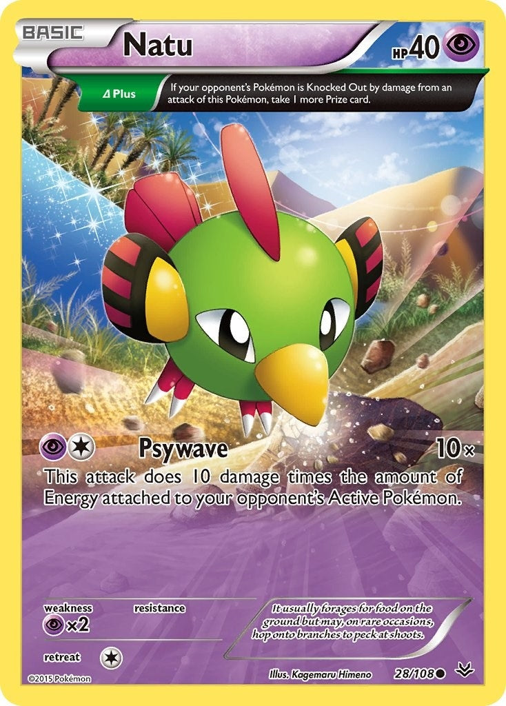 Image for Natu (28 Delta) (28/108) (XY - Roaring Skies) - Pokemon