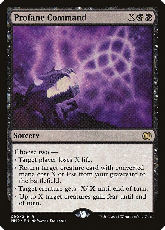 Profane Command (90) [MM2] - MTG Single