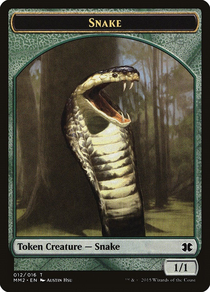 Snake Token (0) [MM2] - MTG Single