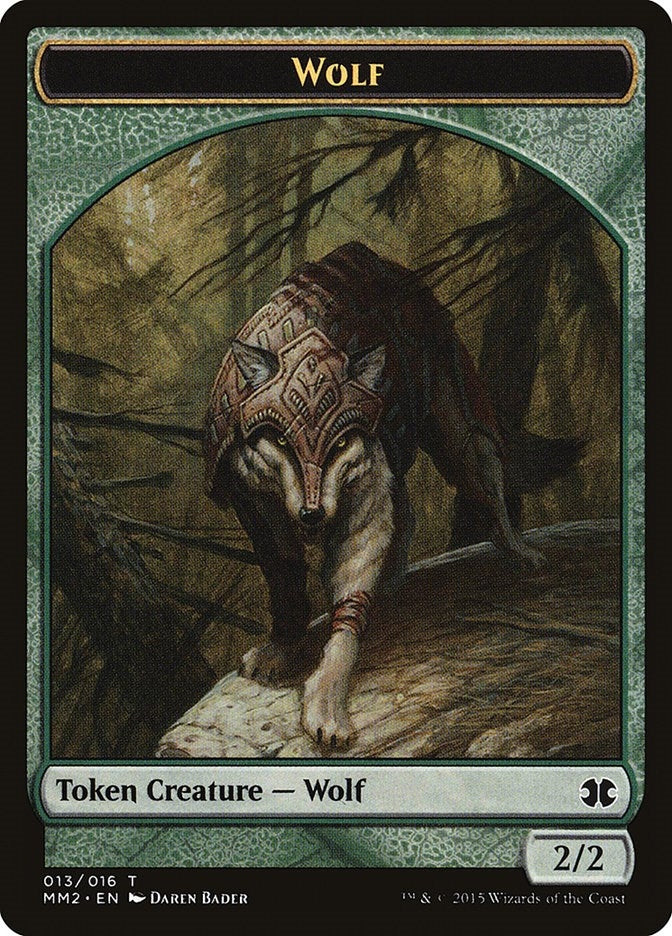 Wolf Token (0) [MM2] - MTG Single