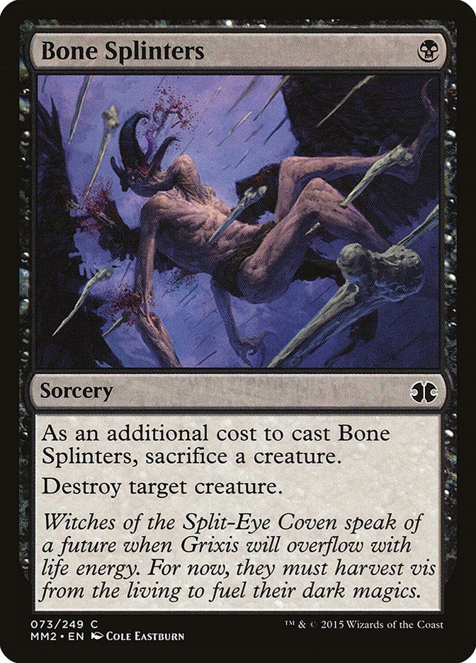 Bone Splinters (73) [MM2] - MTG Single