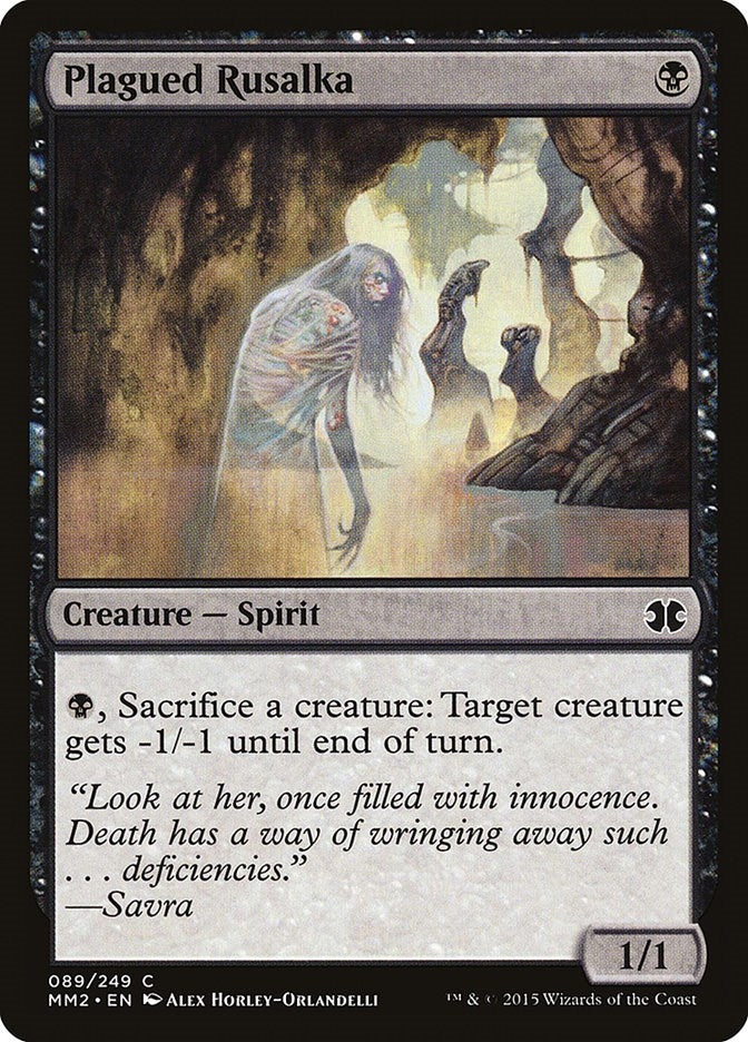 Plagued Rusalka (89) [MM2] - MTG Single
