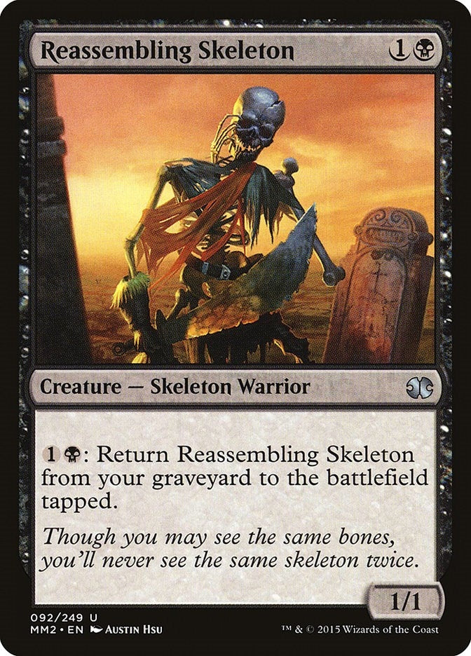 Reassembling Skeleton (92) [MM2] - MTG Single