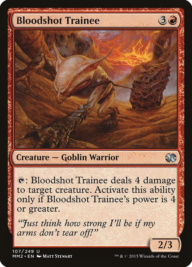 Bloodshot Trainee (107) [MM2] - MTG Single