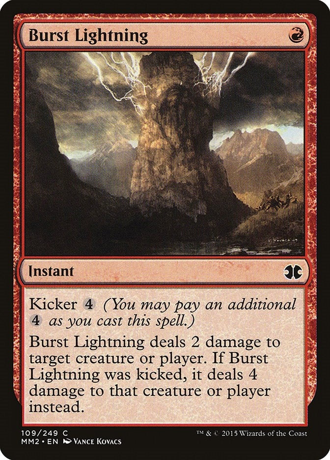 Burst Lightning (109) [MM2] - MTG Single