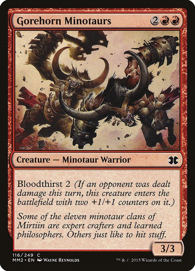 Gorehorn Minotaurs (116) [MM2] - MTG Single