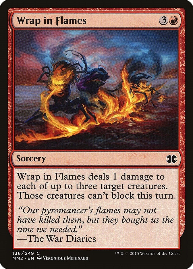 Wrap in Flames (136) [MM2] - MTG Single