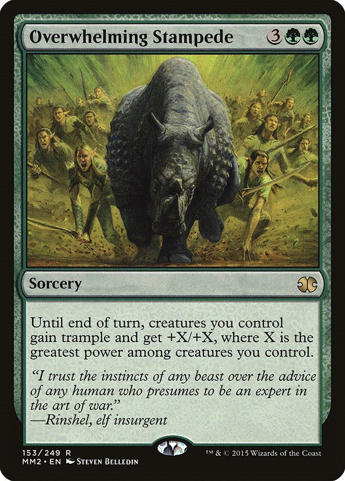 Overwhelming Stampede (153) [MM2] - MTG Single
