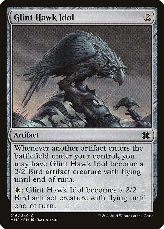 Glint Hawk Idol (216) [MM2] - MTG Single