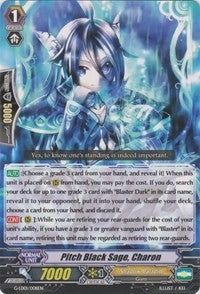 Pitch Black Sage Charon (RRR Foil) (1008) [G-LD01] - Cardfight Vanguard Single