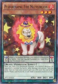 Performapal Fire Mufflerlion (Shatterfoil) (15024) (SP15) - YuGiOh Single
