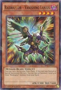 Raidraptor - Vanishing Lanius (Shatterfoil) (15029) (SP15) - YuGiOh Single
